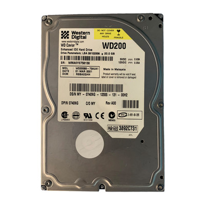 0740NG - Dell 20GB 7200RPM IDE ATA-100 3.5" HDD