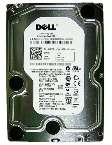 Dell 1TB 7200RPM SATA 3Gb/s 32MB Cache 3.5-Inch Hard Drive for ProLiant DL360p Gen8 servers