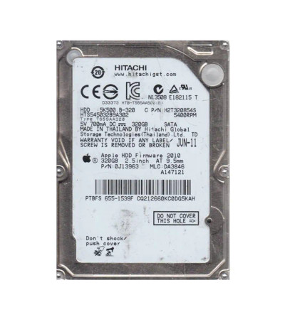 0J13963 - Hitachi 320GB 5400RPM SATA 8MB 2.5" HDD