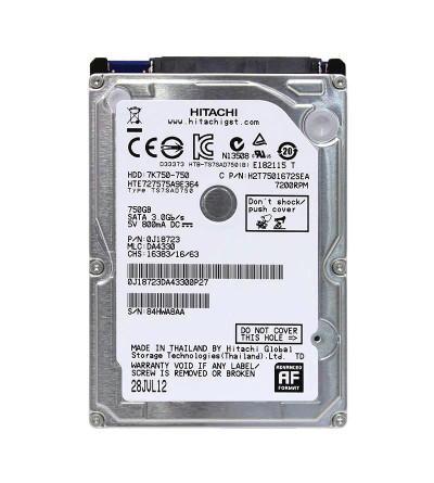0J18723 - HGST 750GB 7200RPM SATA 2.5" HDD