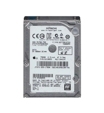 0J18853 - HGST 750GB 7200RPM SATA 3Gb/s 2.5" HDD