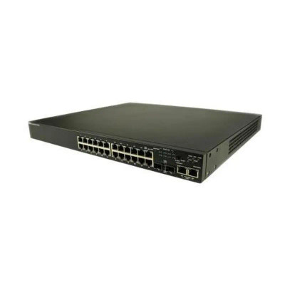 0K690K - Dell 24-Port PoE 10/100 + 2 SFP Managed Stackable Network Switch
