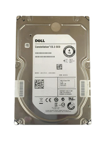 Dell 4TB 7200RPM SATA Hard Drive for PowerEdge Server, 3.5-Inch with Tray, compatible with servers