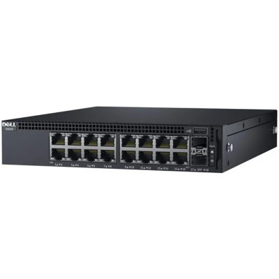 0X1018 - Dell 16-Port Gigabit 2x SFP 1U Network Switch