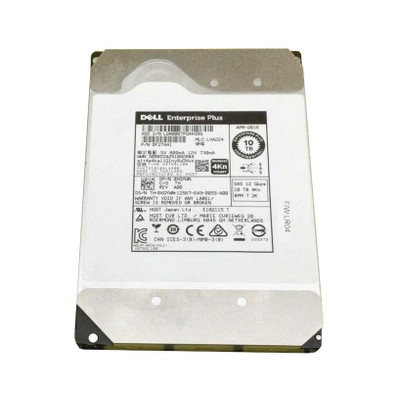 0XGYWN - Dell 10TB 7200RPM SAS 12Gb/s Hot-Pluggable 4Kn 3.5-Inch Hard Drive with Tray for Compellent Storage Array