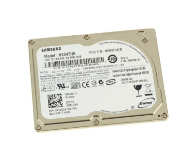 0XN524 - Dell 40GB 4200RPM IDE/ATA 1.8" HDD