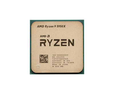 AMD Ryzen 9 5950X 16-Core 3.4GHz Processor for Socket AM4 - Part Number: 100-100000059WOF - Compatible with AM4 motherboards