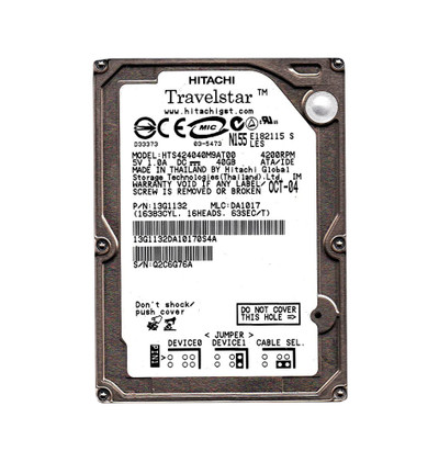 13G1132 - Hitachi 40GB 4200RPM 2.5" IDE HDD