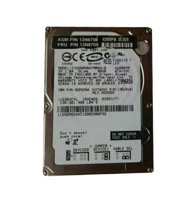 Hitachi Travelstar 80GN 80GB IDE Hard Drive for ATA-6 2.5-inch - 13G1814