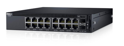 Dell Networking X1018 16-Port Gigabit Ethernet Switch, 2 SFP Ports, Layer2 Managed, Rack-Mountable