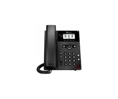 Polycom VVX 150 2-Line Business IP Desk Phone in Black - Ideal for office use, compatible with VoIP systems.