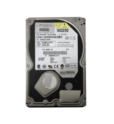 254553-001 - Compaq 20GB 7200RPM IDE/ATA-100 3.5" HDD