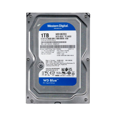 Western Digital Blue 1TB SATA Hard Drive 7200RPM 64MB Cache 3.5-Inch - Compatible with PCs