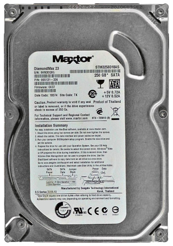 9SS131-326 - Seagate 250GB 7200RPM SATA 3.5" 8MB HDD