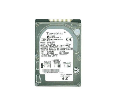 IBM Travelstar 32GB 5400RPM ATA-66 2MB Cache 2.5 Internal Hard Drive compatible with laptops