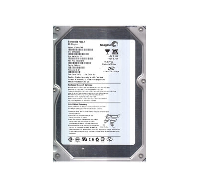 Seagate BarraCuda 7200.7 80GB SATA Hard Drive 9W2932-370 for CE Servers Seagate BarraCuda 7200.7 80GB SATA Hard Drive 9W2932-370 for CE Servers