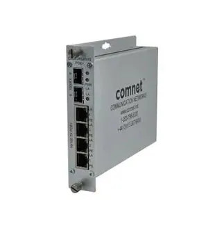 ComNet CNGE2FE4SMSPoE 6-Port Managed Fast Ethernet Network Switch for 1000Base-TX Networks
