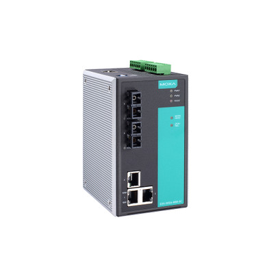 EDS-505A-MM-SC - Moxa Managed with 3 10/100BaseT X ports, and 2 100BaseFX multi-mode ports with SC connectors, -10