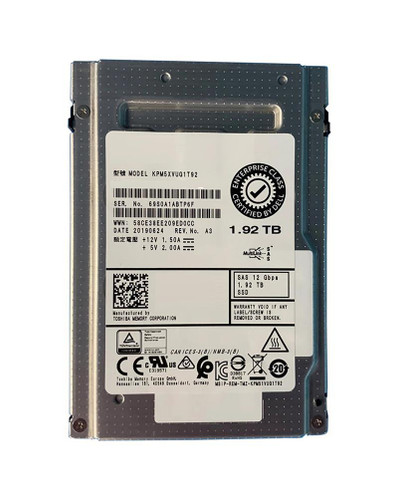 TOSHIBA 1.92tb PM5-v Mix Use SAS SSD for ProLiant DL360p Gen8 Servers