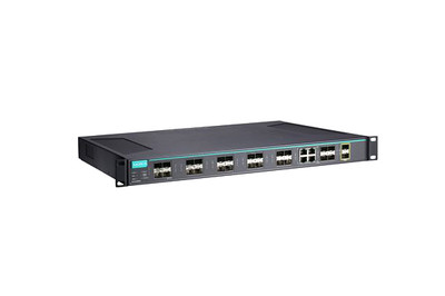 Moxa ICS-G7826A Layer 3 Managed Ethernet Switch, 24G+2 10GbE Ports, Full Gigabit, HV, HV, Server Rack Compatible