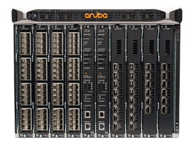 HP E Aruba 8400 Series 8-Slot Layer 3 Managed Network Switch Chassis, Rack-mountable, Gigabit Ethernet, 8U, JL376A