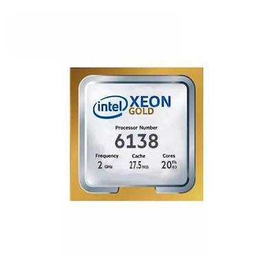 HP E 2.00GHz Intel Xeon Gold 6138 20-Core Processor Kit for ProLiant DL360 Gen10 - Compatible with FCLGA3647 servers