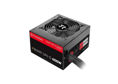 PS-SPG-0600DPCBUS-B - Thermaltake Smart 600-Watts 100-240V AC 47-63Hz 80-Plus Bronze ATX12V/EPS12V 24-Pin Power Supply