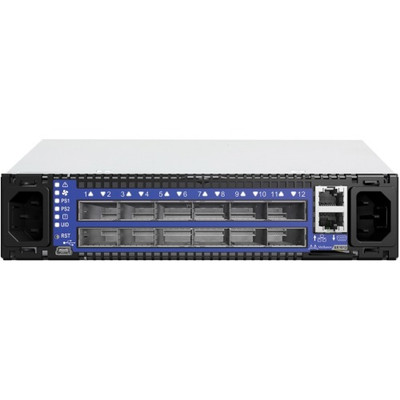 MSX1012X-2BFS - Mellanox 12-Port 10GbE QSFP+ Managed L3 Switch