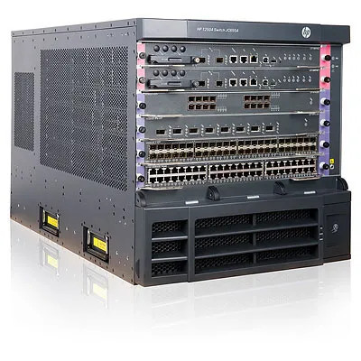 JC655A - HP 12504 4-Slot Layer 2 Rack DC Switch Chassis