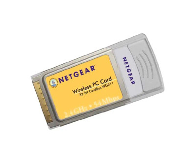 Netgear WG511 V1 54Mbit/s 802.11b/g Wireless PC Network Adapter for CardBus 32-Bit - Compatible with 2.4GHz Servers