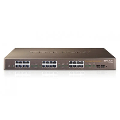TP-LINK 24-Port Gigabit Web Smart Switch with 2 Combo SFP Slots for Networking Servers