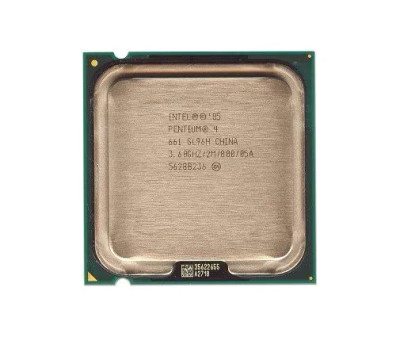 Intel Pentium 4 661 single-core processor for PLGA775 socket, 3.60GHz, 2MB L2 cache, compatible with Intel servers.