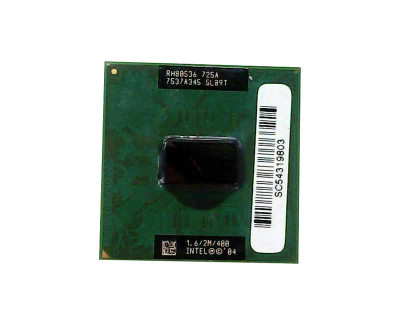 Intel Pentium M 725A 1.60GHz Processor for Socket PGA478 - Single-core, 2MB L2 Cache - Compatible with laptops