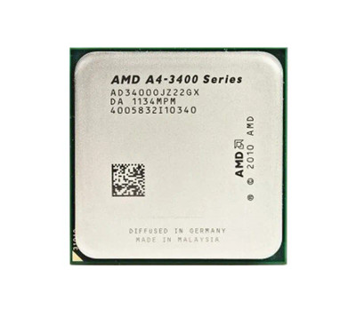 AMD A4-3400 Dual-core 2.7GHz Processor for Socket FM1 - AD3400OJGXBOX - CPU compatible with FM1 motherboards