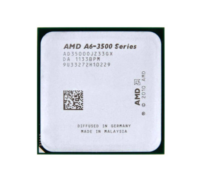 AMD A6-3500 Triple-core 2.1GHz Processor for Socket FM1 - AD3500OJGXBOX - CPU compatible with FM1 motherboards