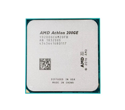 YD200GC6FBMPK - AMD Athlon 200GE Dual-core 2 Core 3.2GHz 4MB L3 Cache Socket AM4 Processor