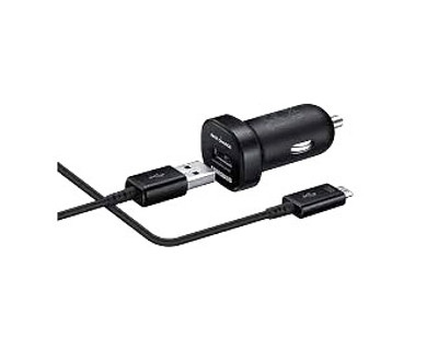 Samsung EP-LN930BBEGWW Cigarette Lighter Auto Charger in Black for on-the-go charging in vehicles
