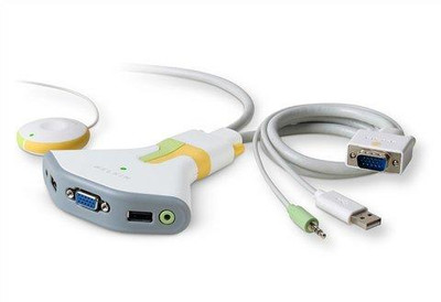 F1DG102U-B2 - BELKIN 2-Port USB Audio KVM Switch