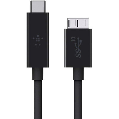 F2CU031BT1M-BLK - BELKIN 1m USB 3.1 10Gbps USB-C to Micro-B Cable