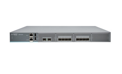 SRX4100-DC - Juniper SRX Series 4100 8 x Ports 10GbE + 2 x DC PSU + 4 x FAN Tray 1U Rack-Mountable Service Gateway