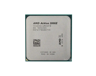 AMD Athlon 200GE 3.2GHz Dual-core Processor for Socket AM4 - YD200GC6FBBOX - Computer Processors