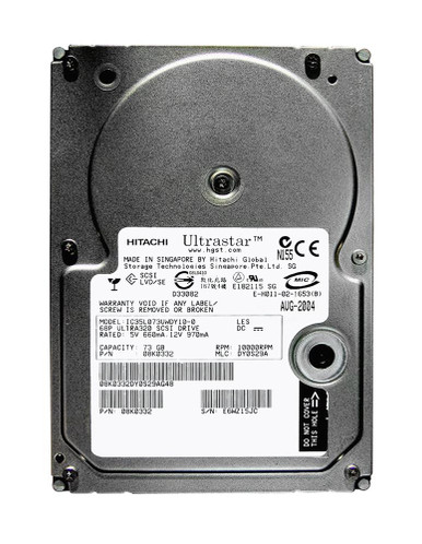 08K0332 - IBM 73.4GB 10000RPM Ultra-320 SCSI 3.5" HDD