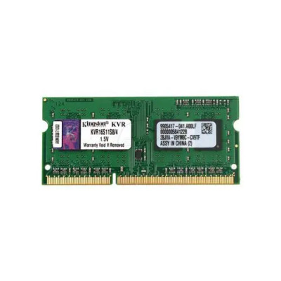 Kingston Technology 4GB DDR3-1600MHz SoDimm Memory Module for Laptop - KVR16S11S8/4