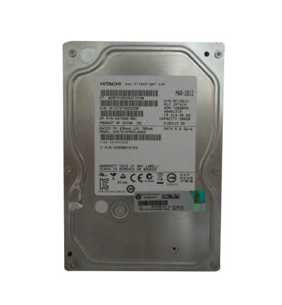 647466-001 - HP 500GB 7200RPM SATA 6Gb/s 3.5" HDD