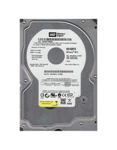 WD1600YS-01SHB0 - Western Digital 160GB 7200RPM SATA 3Gb/s 3.5" HDD