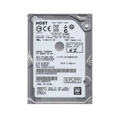 HTS721050A9E630 - HGST 500GB 7200RPM SATA 6Gb/s 2.5" HDD