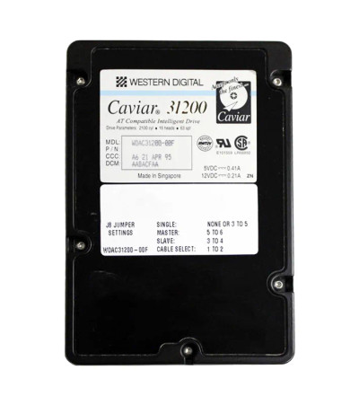 AC31200 - Western Digital 1.2GB 4500RPM EIDE 3.5" HDD