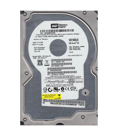 Western Digital Caviar SE 160GB SATA Hard Drive 7200RPM 3.5-Inch 8MB Cache - Compatible with servers