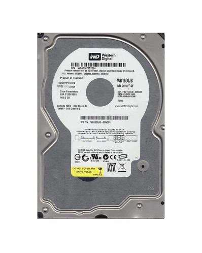 WD1600JS-00NCB1 - Western Digital 160GB 7200RPM SATA 3.5-Inch HDD