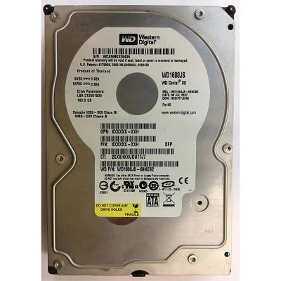 Western Digital Caviar SE 160GB SATA Hard Drive 7200RPM 3.5-Inch 8MB Cache - Compatible with Servers